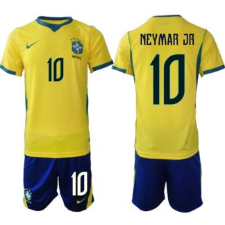 Brasilien Hemmaställ VM 2026 Herr – Neymar #10 Fotbollsset Tröja & Shorts