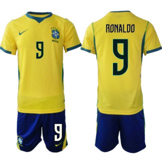 Brasilien Hemmaställ VM 2026 Herr – Ronaldo Nazário #9 Fotbollsset Tröja & Shorts