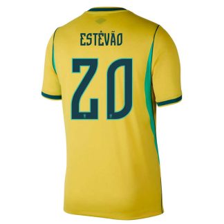 Brasilien Hemmatröja VM 2026 Herr – Estêvão Willian #20 Fotbollströja