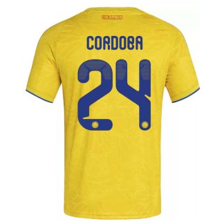 Colombia Hemmatröja VM 2026 Herr – Jhon Córdoba #24 Fotbollströja