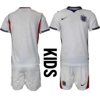 England Hemmaställ VM 2026 Barn – Fotbollsset Tröja + Shorts