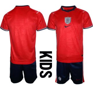 England Landslagströja VM 2026 Bortaställ Barn – Fotbollsset Tröja + Shorts