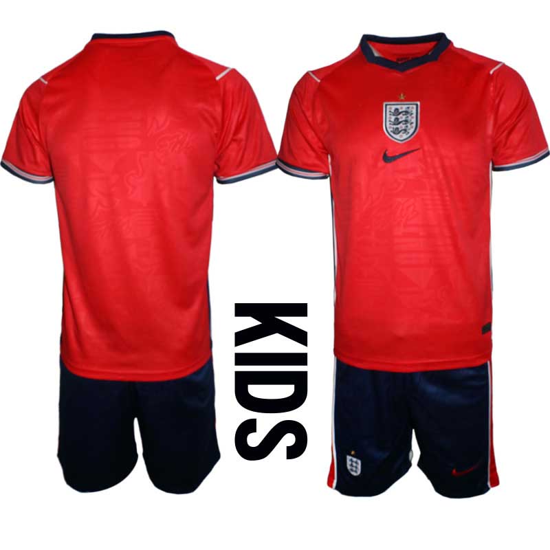 England Landslagströja VM 2026 Bortaställ Barn – Fotbollsset Tröja + Shorts