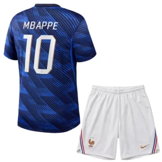 Frankrike Hemmaställ VM 2026 Barn – Kylian Mbappé #10 Fotbollströja