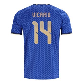 Italien Hemmatröja VM 2026 Herr – Guglielmo Vicario #14 Fotbollströja