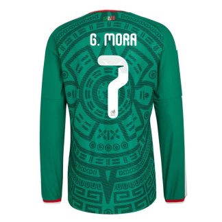 Mexiko Hemmatröja VM 2026 Gilberto Mora #7 Herr Långärmad Fotbollströja
