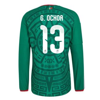 Mexiko Hemmatröja VM 2026 Guillermo Ochoa #13 Herr Långärmad Fotbollströja