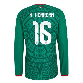 Mexiko Hemmatröja VM 2026 Héctor Herrera #16 Herr Långärmad Fotbollströja