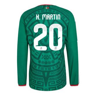 Mexiko Hemmatröja VM 2026 Henry Martín #20 Herr Långärmad Fotbollströja