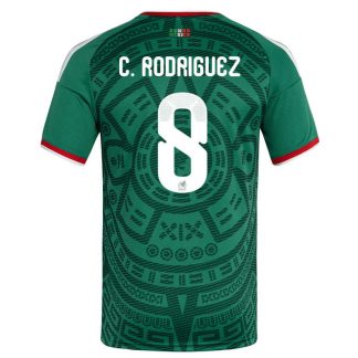 Mexiko Hemmatröja VM 2026 Herr – Carlos Rodríguez #8 Fotbollströja