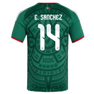Mexiko Hemmatröja VM 2026 Herr – Érick Sánchez #14 Fotbollströja