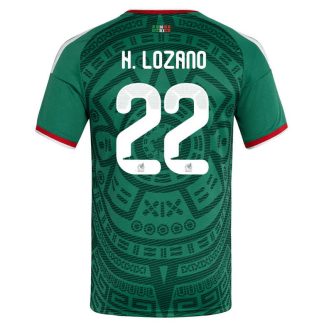 Mexiko Hemmatröja VM 2026 Herr – Hirving Lozano #22 Fotbollströja