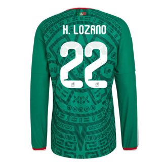 Mexiko Hemmatröja VM 2026 Hirving Lozano #22 Herr Långärmad Fotbollströja