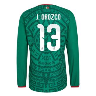 Mexiko Hemmatröja VM 2026 Jesús Orozco #13 Herr Långärmad Fotbollströja