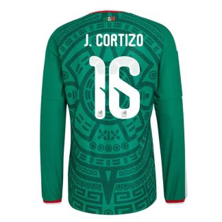 Mexiko Hemmatröja VM 2026 Jordi Cortizo #16 Herr Långärmad Fotbollströja