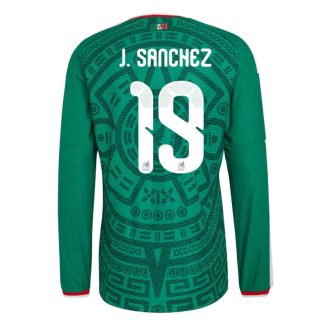 Mexiko Hemmatröja VM 2026 Jorge Sánchez #19 Herr Långärmad Fotbollströja