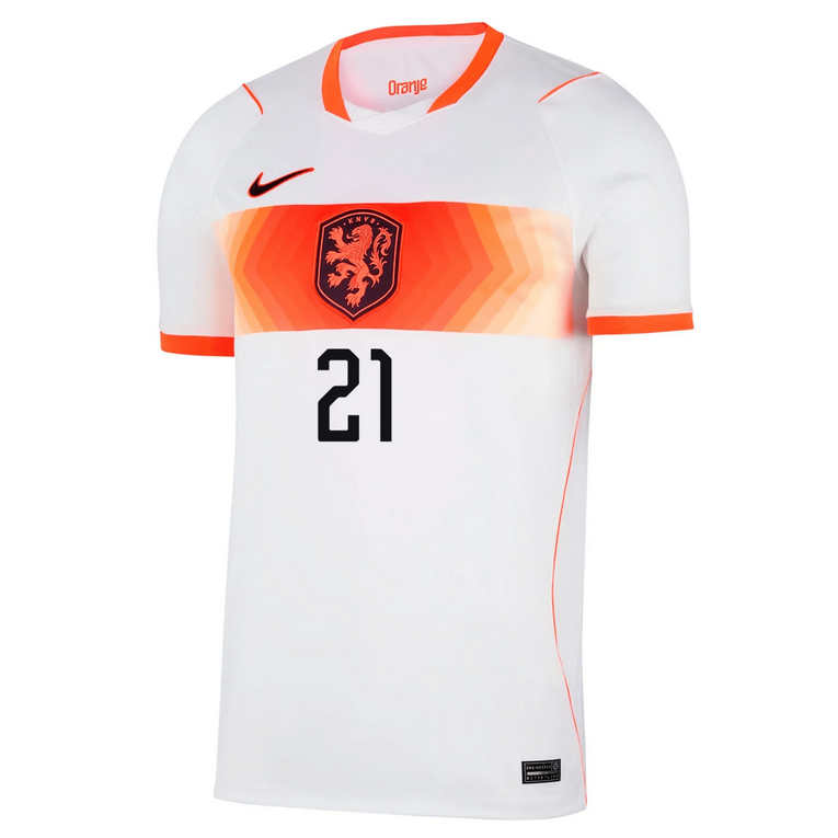 Nederländerna Bortatröja VM 2026 Herr – Frenkie de Jong #21 Fotbollströja