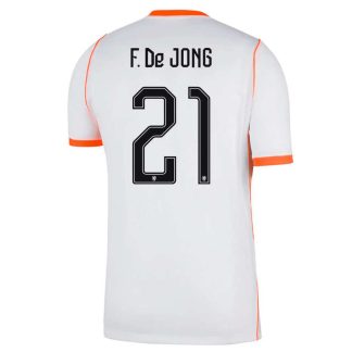 Nederländerna Bortatröja VM 2026 Herr – Frenkie de Jong #21 Fotbollströja