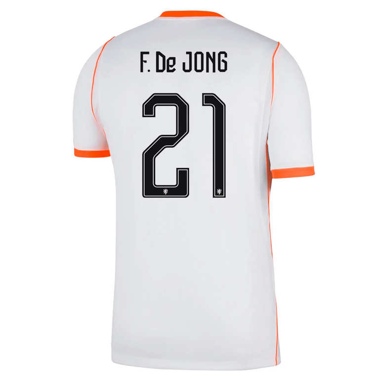 Nederländerna Bortatröja VM 2026 Herr – Frenkie de Jong #21 Fotbollströja