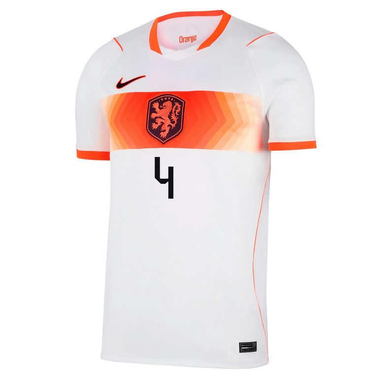 Nederländerna Bortatröja VM 2026 Herr – Virgil van Dijk #4 Fotbollströja