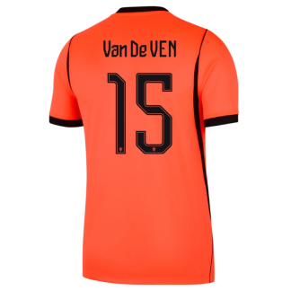 Nederländerna Hemmatröja VM 2026 Herr – Micky van de Ven #15 Fotbollströja