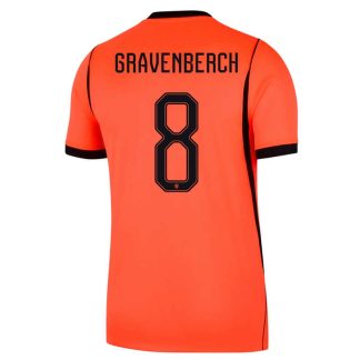 Nederländerna Hemmatröja VM 2026 Herr – Ryan Gravenberch #8 Fotbollströja