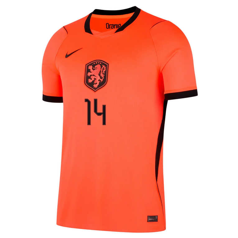 Nederländerna Hemmatröja VM 2026 Herr – Tijjani Reijnders #14 Fotbollströja