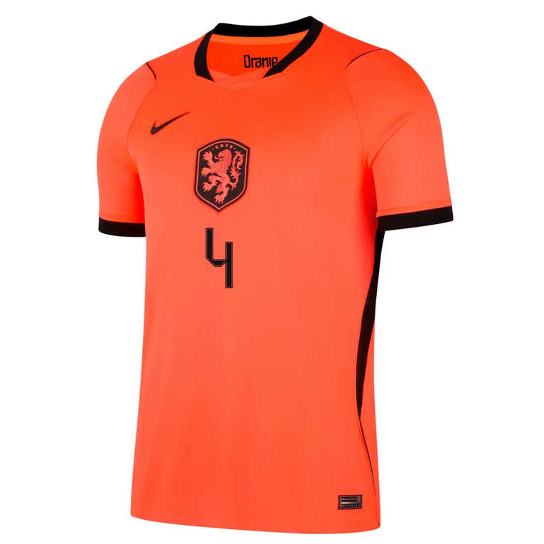 Nederländerna Hemmatröja VM 2026 Herr – Virgil van Dijk #4 Fotbollströja