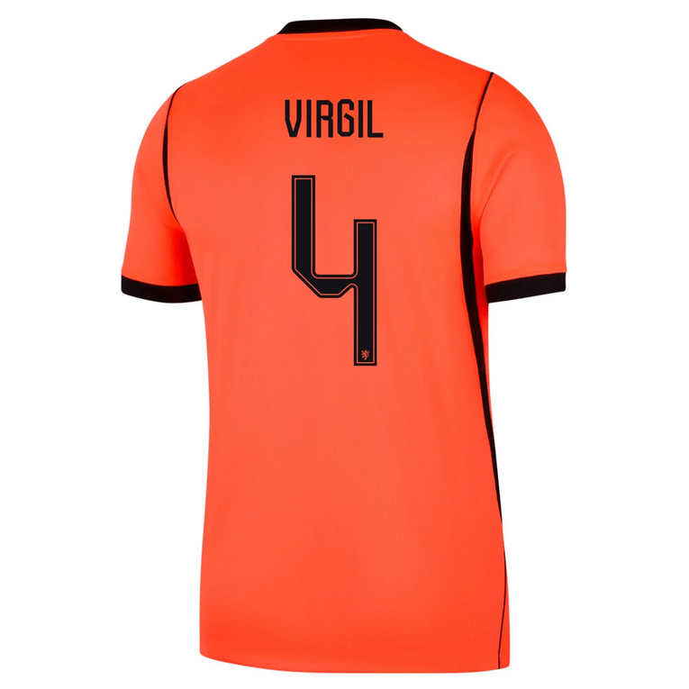 Nederländerna Hemmatröja VM 2026 Herr – Virgil van Dijk #4 Fotbollströja