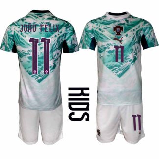 Portugal Bortaställ VM 2026 Barn – João Félix #11 Fotbollsset Tröja & Shorts