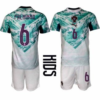 Portugal Bortaställ VM 2026 Barn – João Palhinha #6 Fotbollsset Tröja & Shorts