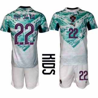 Portugal Bortaställ VM 2026 Barn – Rui Silva #22 Fotbollsset Tröja & Shorts