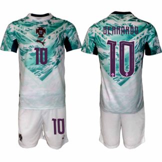 Portugal Bortaställ VM 2026 Herr – Bernardo Silva #10 Fotbollsset Tröja & Shorts