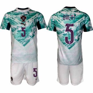 Portugal Bortaställ VM 2026 Herr – Diogo Dalot #5 Fotbollsset Tröja & Shorts