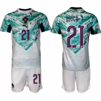 Portugal Bortaställ VM 2026 Herr – Diogo Jota #21 Fotbollsset Tröja & Shorts