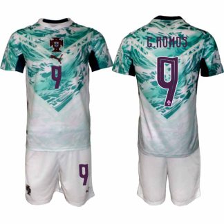 Portugal Bortaställ VM 2026 Herr – Gonçalo Ramos #9 Fotbollsset Tröja & Shorts