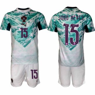 Portugal Bortaställ VM 2026 Herr – João Neves #15 Fotbollsset Tröja & Shorts