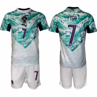 Portugal Bortaställ VM 2026 Herr – Luís Figo #7 Fotbollsset Tröja & Shorts