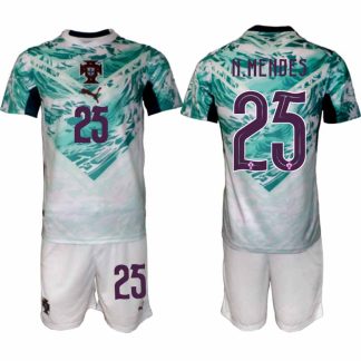 Portugal Bortaställ VM 2026 Herr – Nuno Mendes #25 Fotbollsset Tröja & Shorts