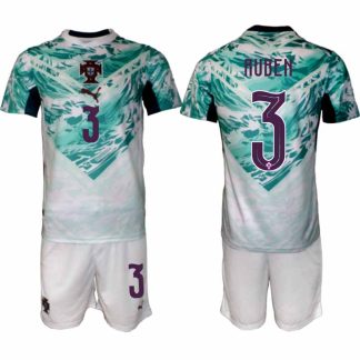 Portugal Bortaställ VM 2026 Herr – Rúben Dias #3 Fotbollsset Tröja & Shorts