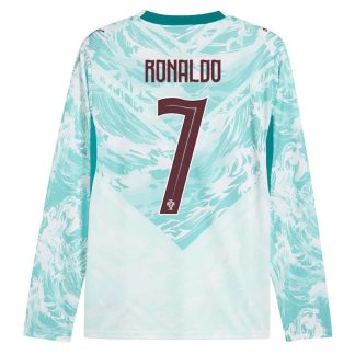 Portugal Bortatröja VM 2026 Cristiano Ronaldo 7 Herr Långärmad Fotbollströja