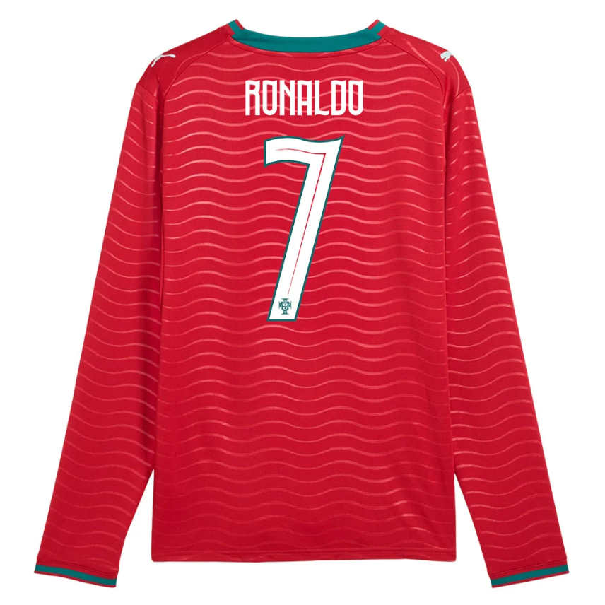 Portugal Hemmatröja VM 2026 Cristiano Ronaldo 7 Herr Långärmad Fotbollströja