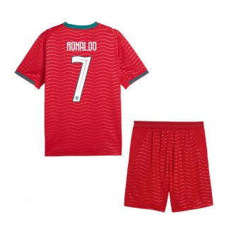 Portugal VM 2026 Hemmaställ Barn Cristiano Ronaldo 7 Fotbollsset (Tröja + Shorts)