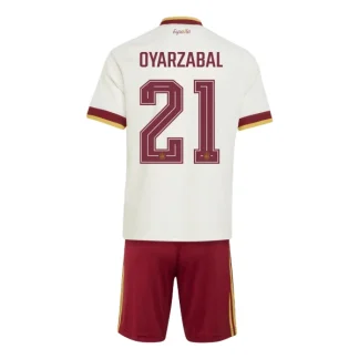 Spanien Bortaställ VM 2026 Barn – Mikel Oyarzabal #21 Fotbollströja