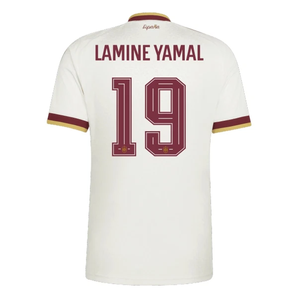 Spanien Bortatröja VM 2026 Herr – Lamine Yamal #19 Fotbollströja