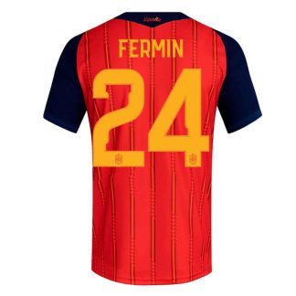 Spanien Hemmatröja VM 2026 Herr – Fermín López #24 Fotbollströja