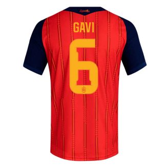 Spanien Hemmatröja VM 2026 Herr – Gavi #6 Fotbollströja