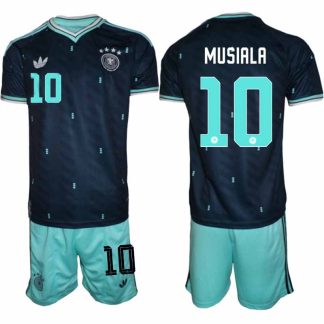Tyskland Bortaställ VM 2026 Herr – Jamal Musiala #10 Fotbollsset Tröja & Shorts