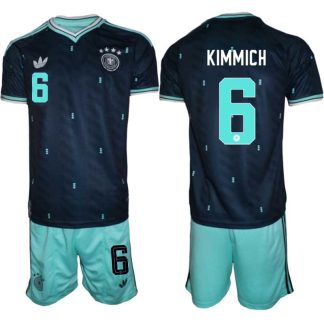 Tyskland Bortaställ VM 2026 Herr – Joshua Kimmich #6 Fotbollsset Tröja & Shorts