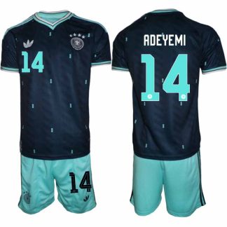 Tyskland Bortaställ VM 2026 Herr – Karim Adeyemi #14 Fotbollsset Tröja & Shorts